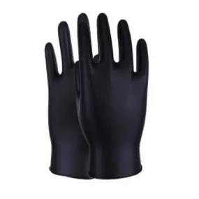 Black Heavy Duty Disposable Gloves Box 50