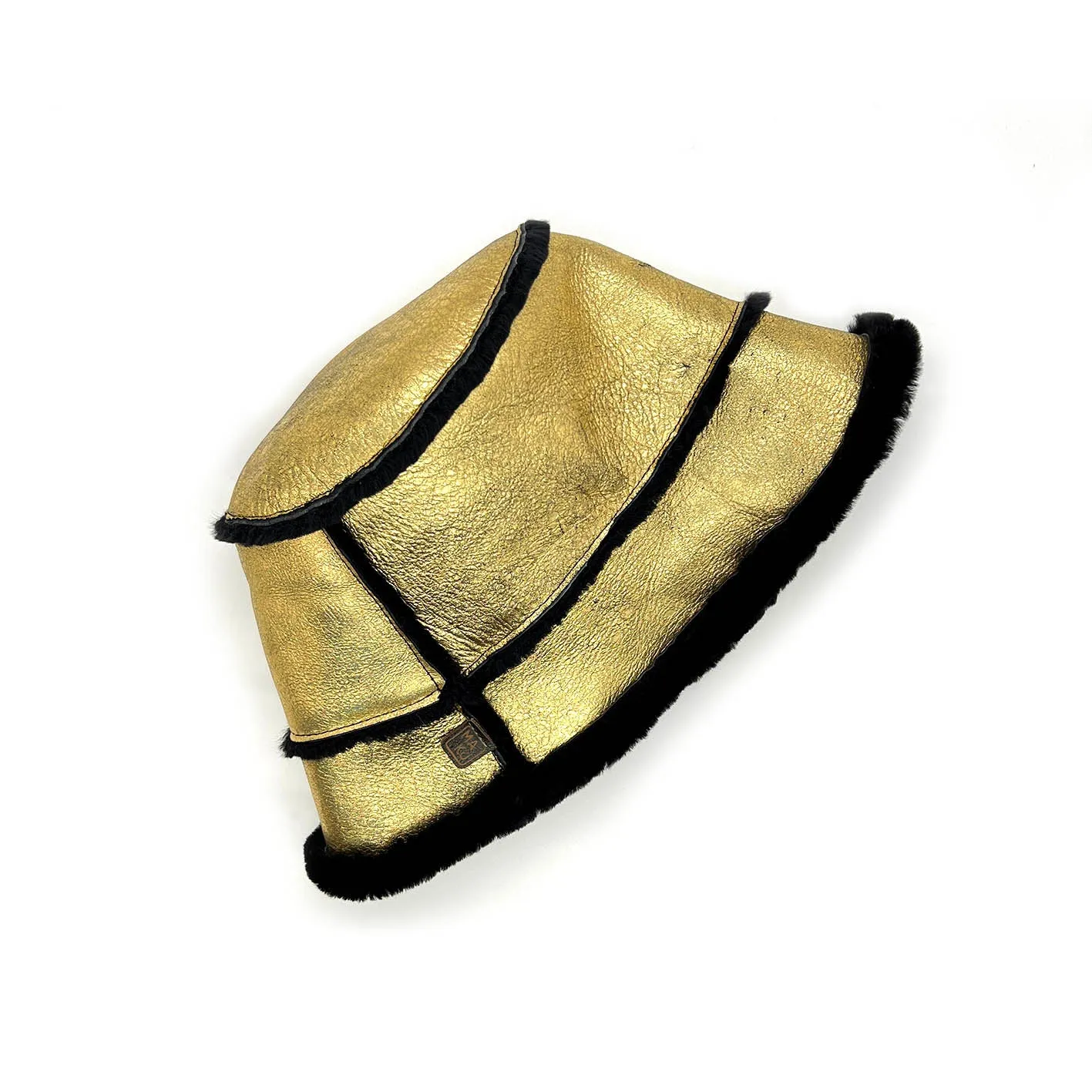 BUCKET HAT / Black   Gold reversible
