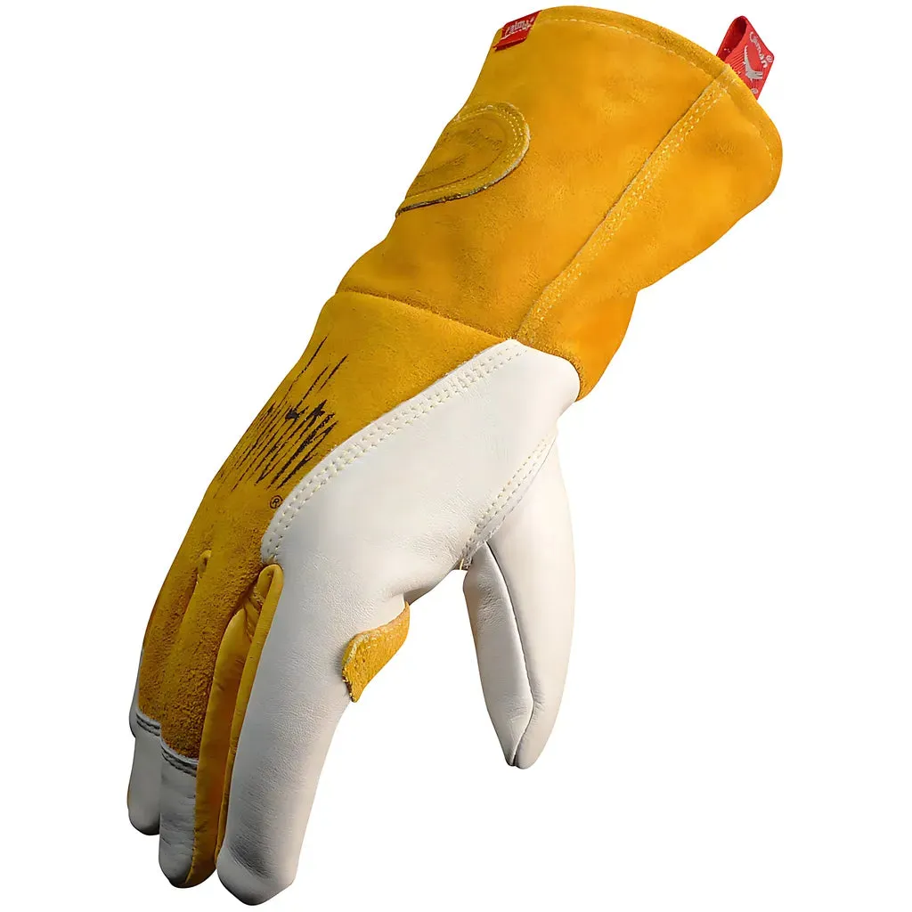 Caiman 1810-7 Premium Cow Grain MIG/Stick Welder's Glove with Two-Layer Insulated Back