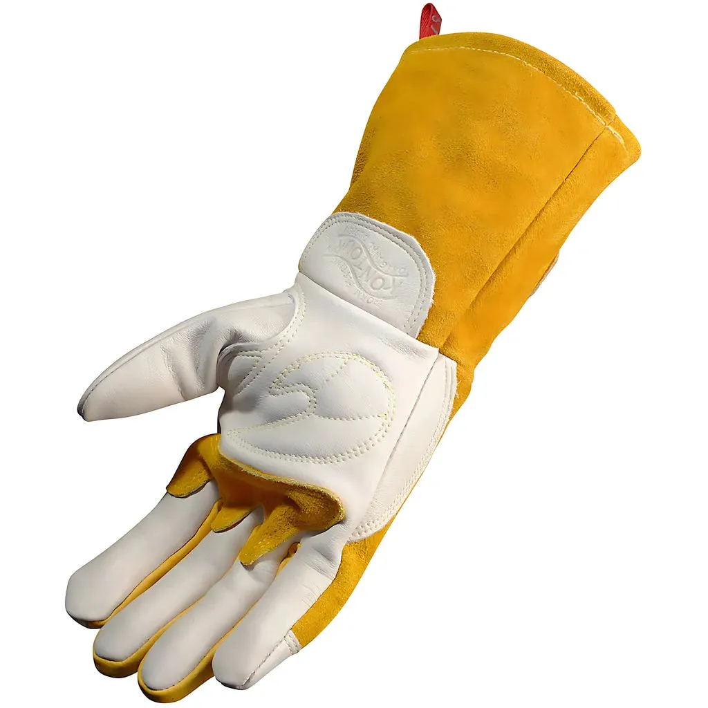 Caiman 1810-7 Premium Cow Grain MIG/Stick Welder's Glove with Two-Layer Insulated Back