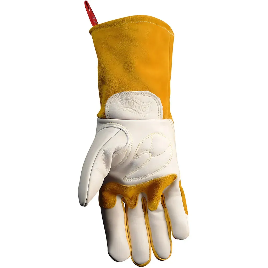 Caiman 1810-7 Premium Cow Grain MIG/Stick Welder's Glove with Two-Layer Insulated Back