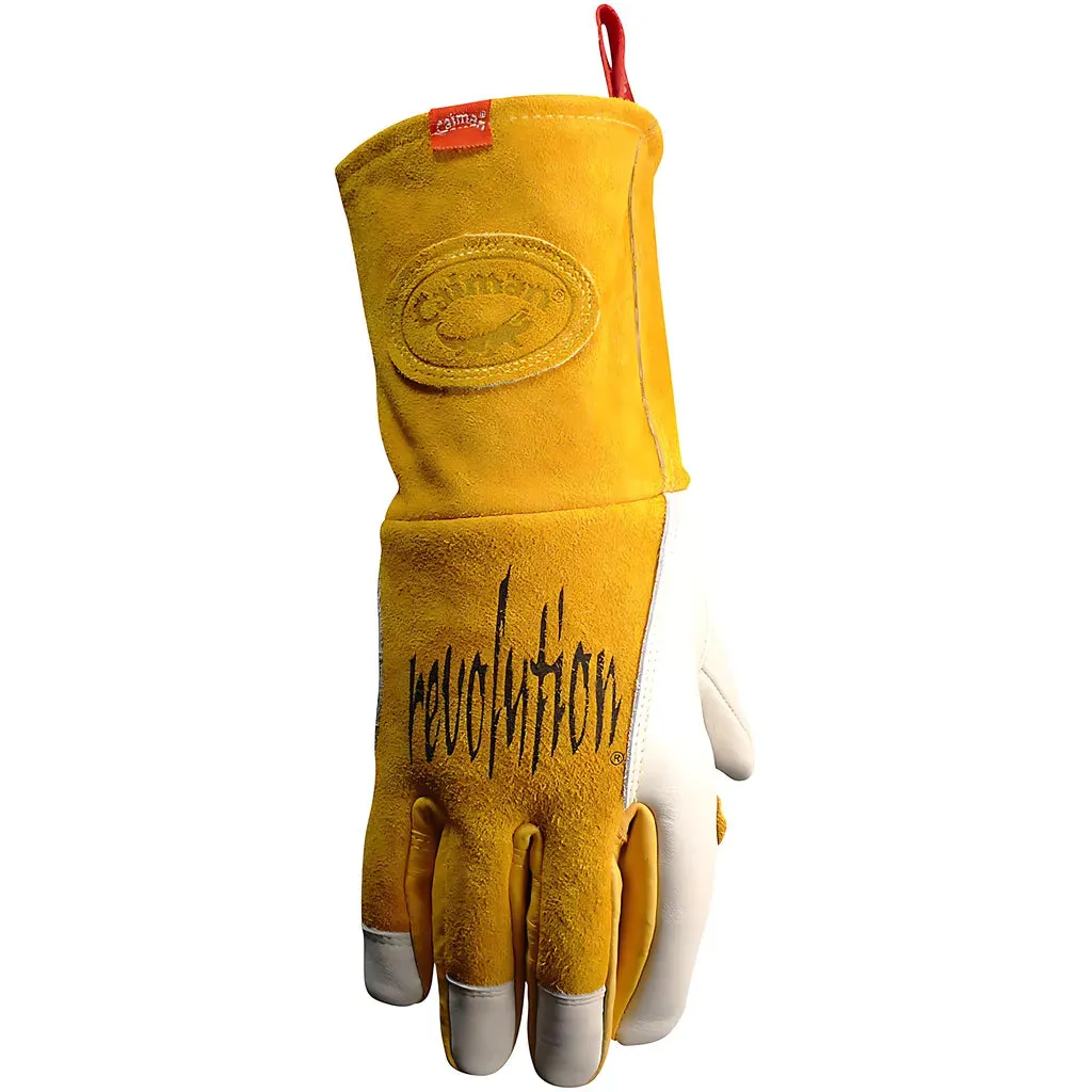 Caiman 1810-7 Premium Cow Grain MIG/Stick Welder's Glove with Two-Layer Insulated Back