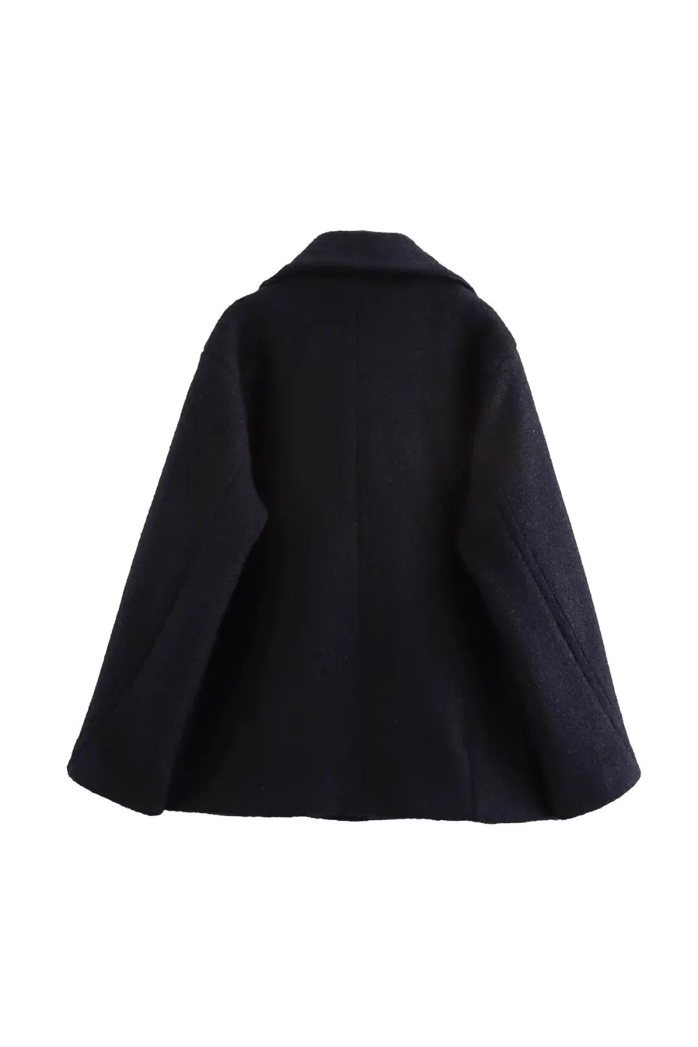 'Dawn' Simplified Beaded Double-Breasted Overcoat