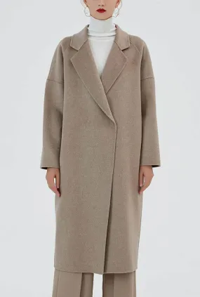 Loose Double-faced Cashmere & Wool Coat