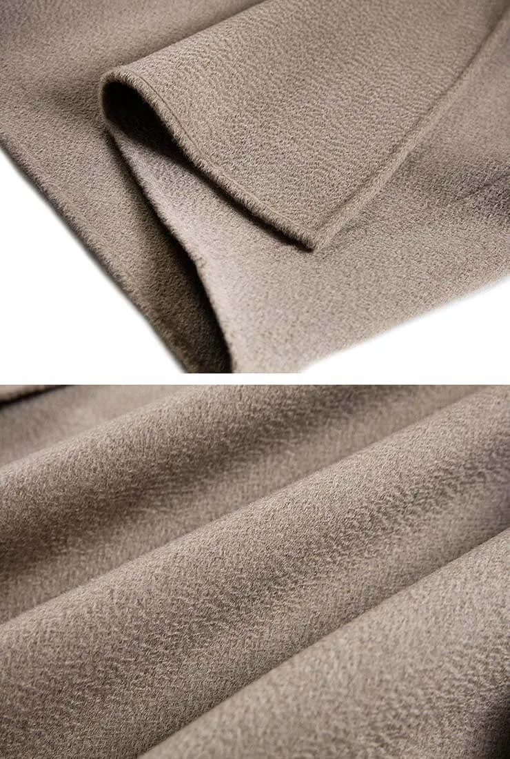 Loose Double-faced Cashmere & Wool Coat
