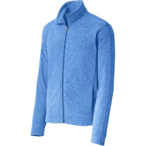 Port Authority Men's Light Royal Heather Microfleece Full-Zip Jacket