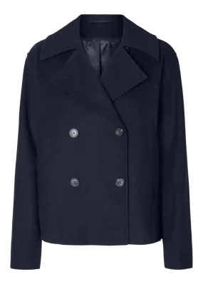 SLFALMA SHORT WOOL JACKET NOOS | DARK SAPPHIRE