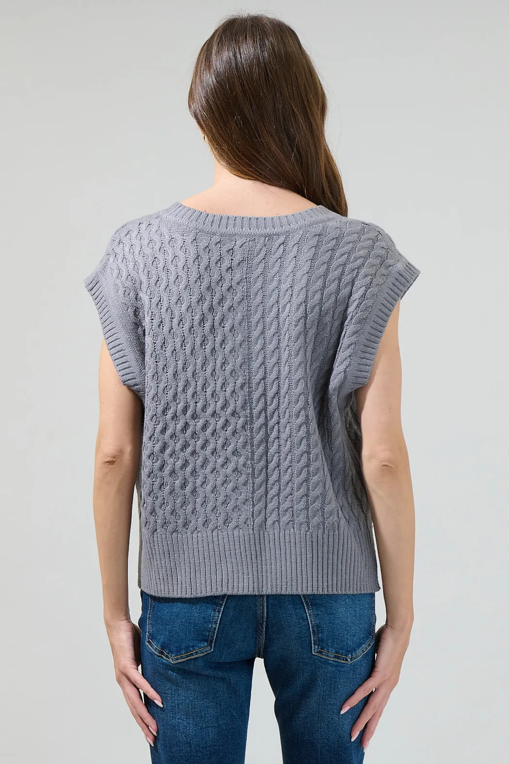 Tacey V-Neck Sweater Vest Top
